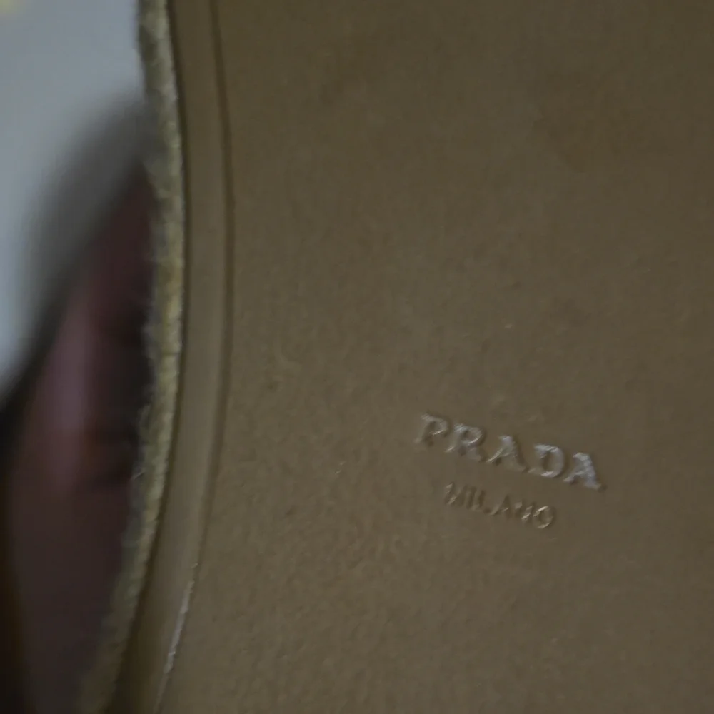 Prada Women's Deep Red Leather Espadrille Loafers